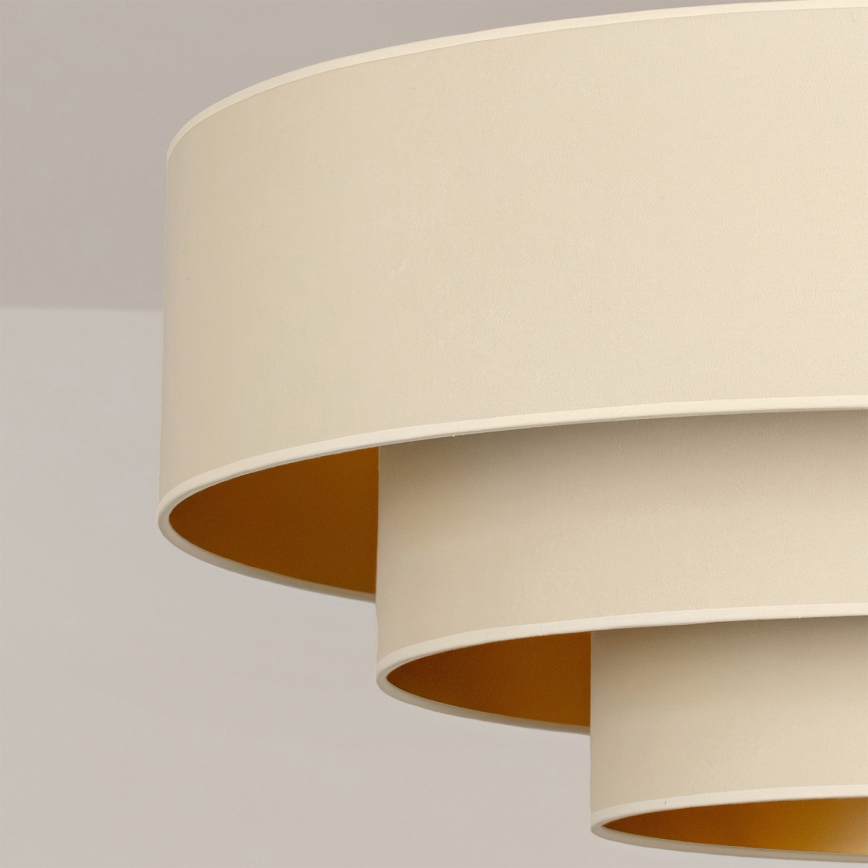 Brilagi - Hanglamp aan kabel LUNETA 3xE27/60W/230V Ø 80 cm crème/goudkleurig