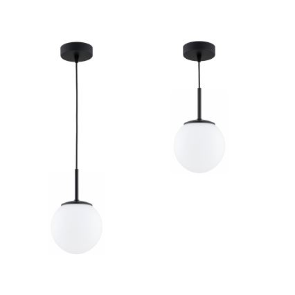 Brilagi - Hanglamp aan kabel MILO 1xE27/60W/230V zwart