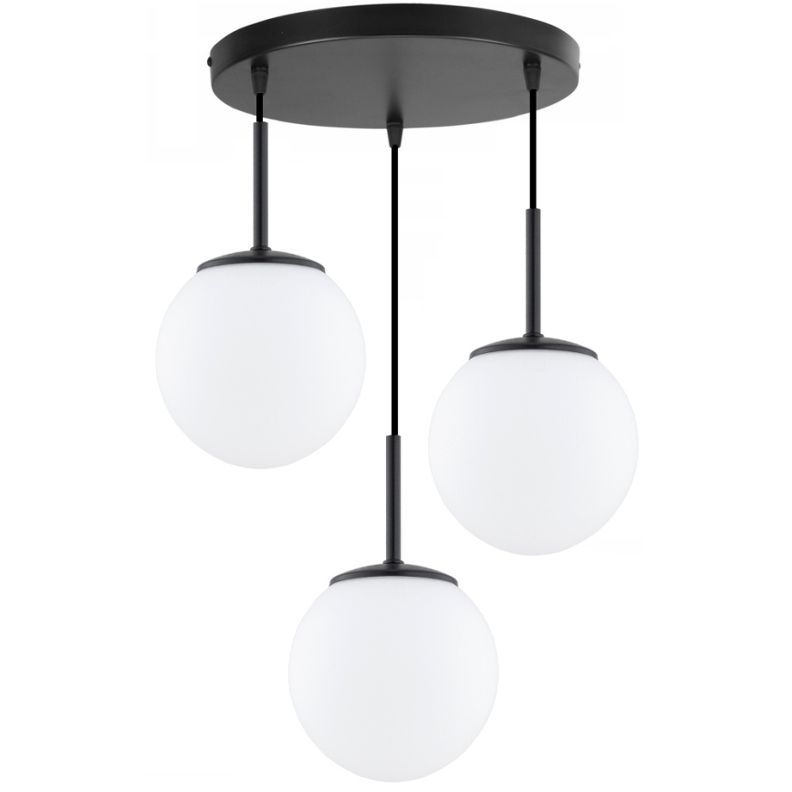 Brilagi - Hanglamp aan kabel MILO 3xE27/60W/230V zwart