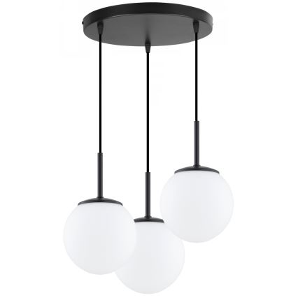 Brilagi - Hanglamp aan kabel MILO 3xE27/60W/230V zwart