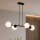 Brilagi - Hanglamp aan kabel MILO 4xE27/60W/230V zwart