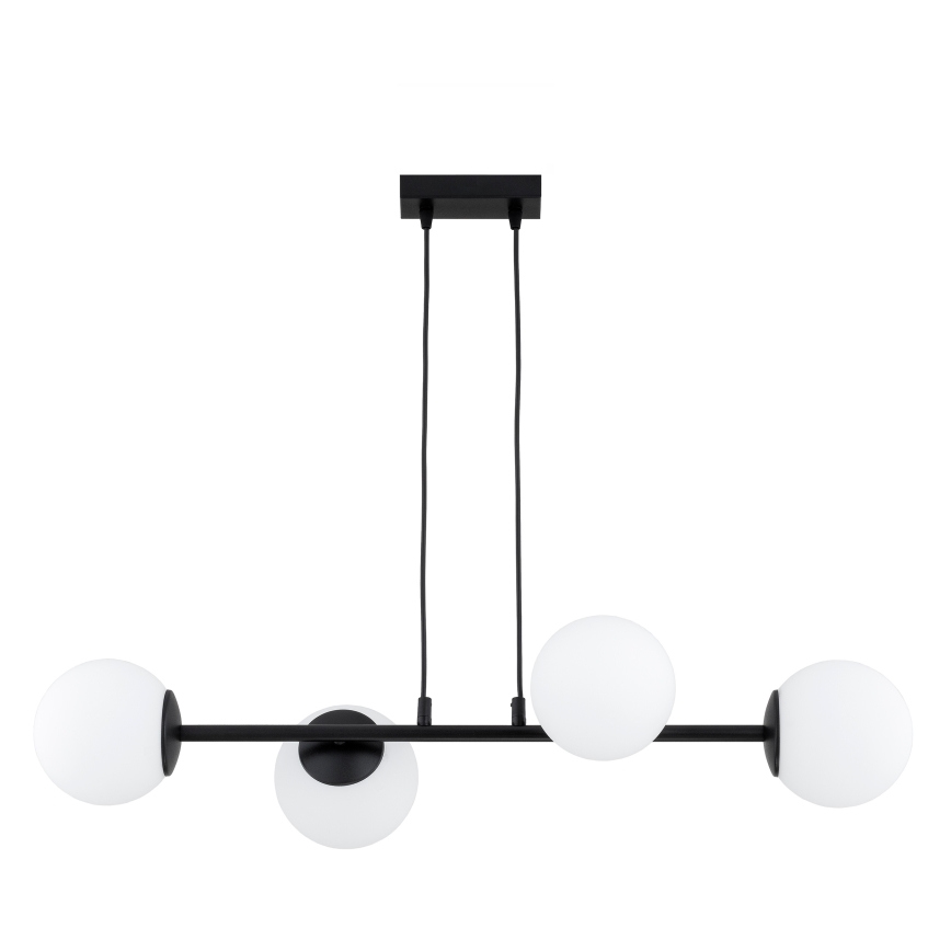 Brilagi - Hanglamp aan kabel MILO 4xE27/60W/230V zwart