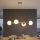 Brilagi - Hanglamp aan kabel MILO ECRU 4xE27/60W/230V beige/goud