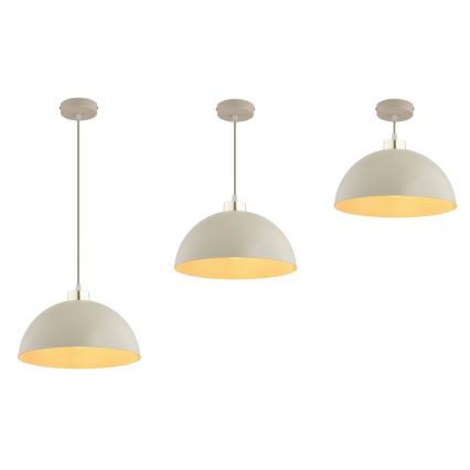 Brilagi - Hanglamp aan kabel MOON 1xE27/60W/230V Ø 30 cm beige/goud