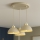 Brilagi - Hanglamp aan kabel MOON 3xE27/60W/230V beige/goud