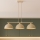 Brilagi - Hanglamp aan kabel MOON 3xE27/60W/230V beige/goud