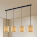 Brilagi - Hanglamp aan kabel NORDIC WAVE 4xE27/15W/230V linnen/zwart