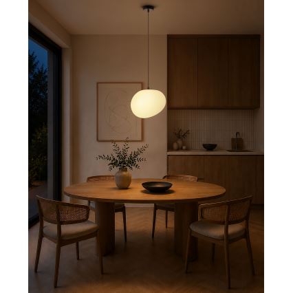 BRILAGI - Hanglamp aan kabel PEBBLES 1xE27/40W/230V Ø 30 cm zwart