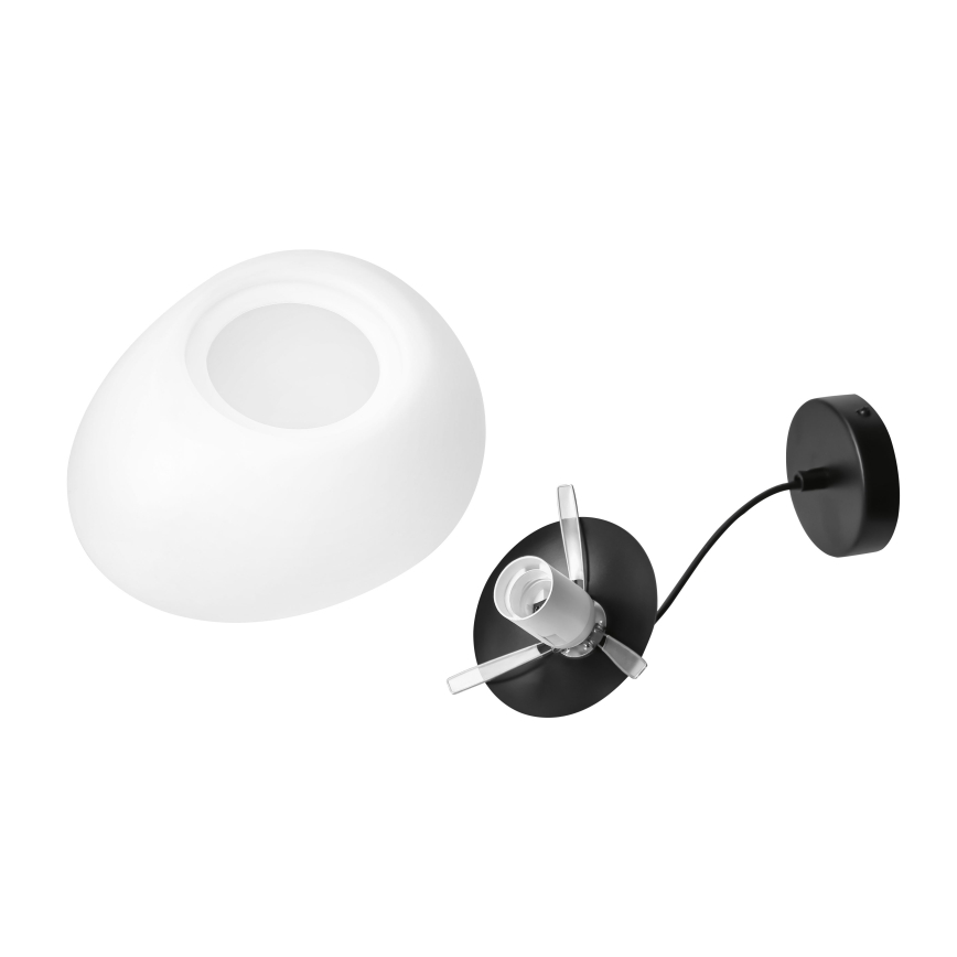 BRILAGI - Hanglamp aan kabel PEBBLES 1xE27/40W/230V Ø 30 cm zwart