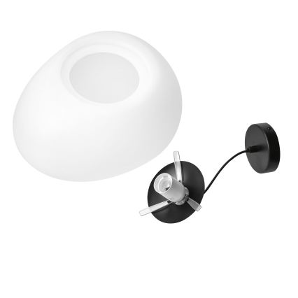 BRILAGI - Hanglamp aan kabel PEBBLES 1xE27/40W/230V Ø 40 cm zwart