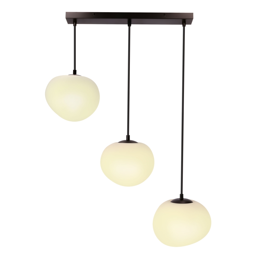 BRILAGI - Hanglamp aan kabel PEBBLES 3xE27/40W/230V zwart