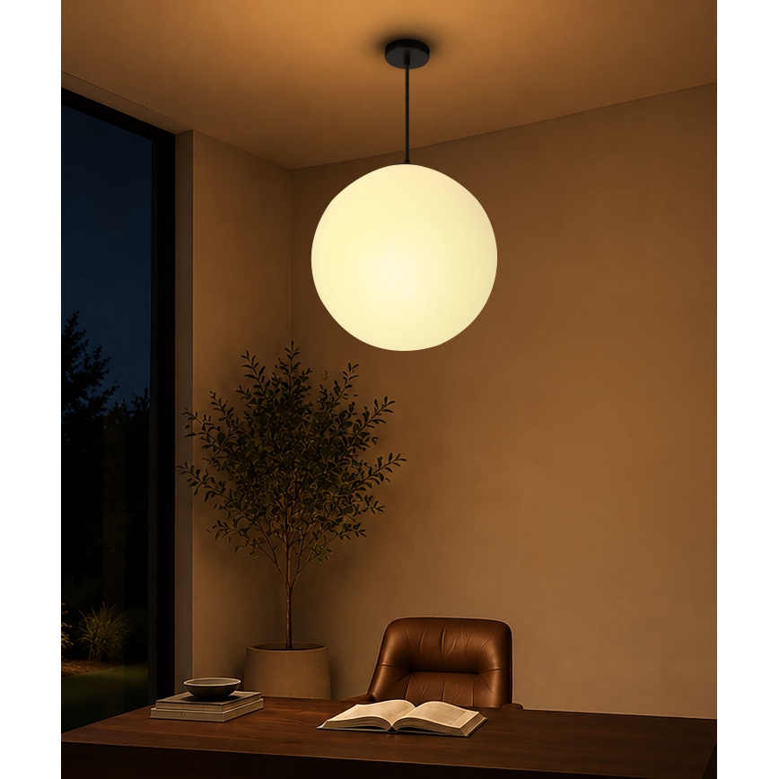 BRILAGI - Hanglamp aan kabel POLOS 1xE27/40W/230V Ø 40 cm zwart