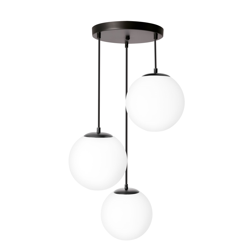 BRILAGI - Hanglamp aan kabel POLOS 3xE27/40W/230V Ø 42 cm zwart