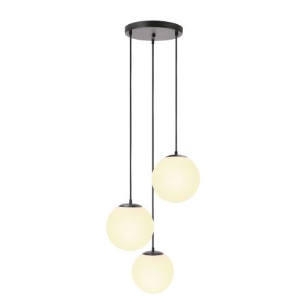 BRILAGI - Hanglamp aan kabel POLOS 3xE27/40W/230V Ø 42 cm zwart