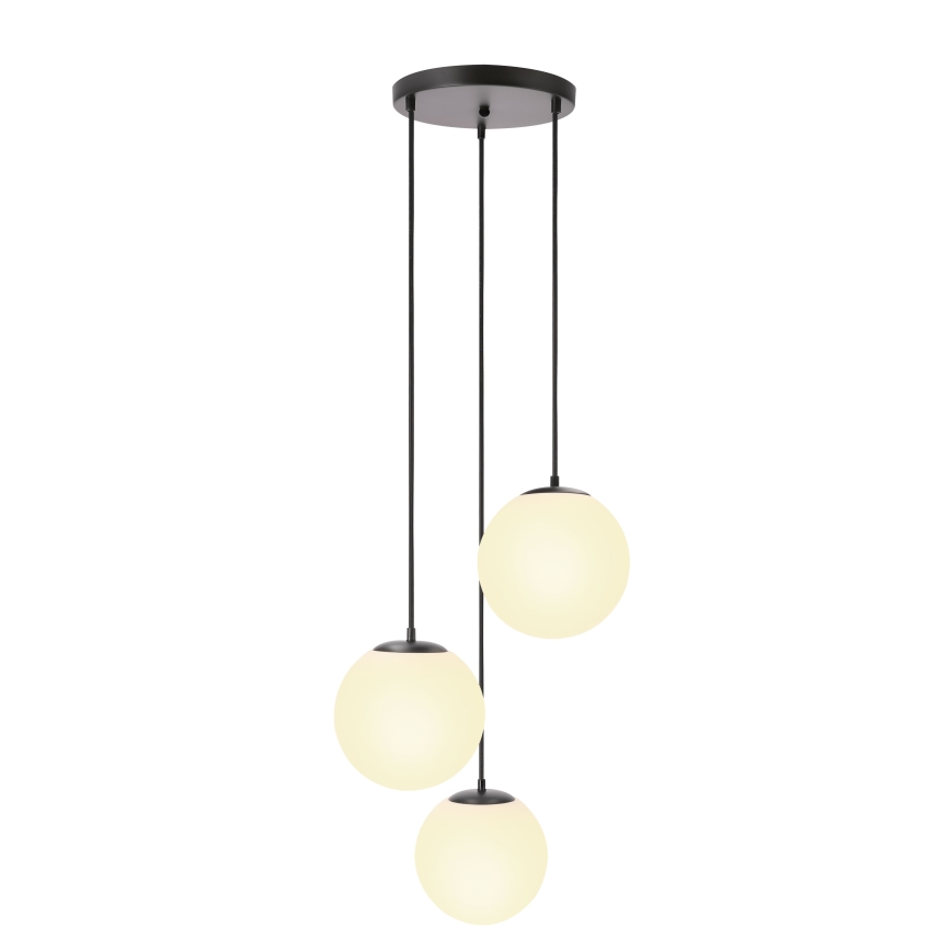 BRILAGI - Hanglamp aan kabel POLOS 3xE27/40W/230V Ø 42 cm zwart