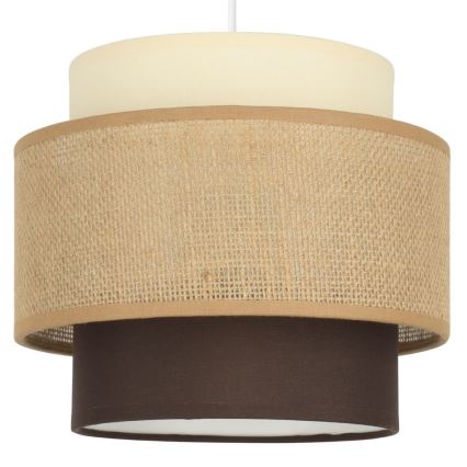 Brilagi - Hanglamp aan kabel RESNA 3xE27/60W/230V Ø 45 cm beige/zwart