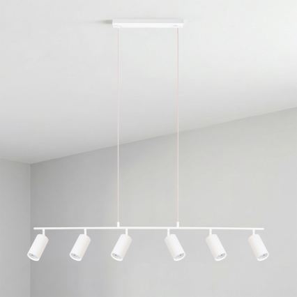 Brilagi - Hanglamp aan kabel SELE 6xGU10/30W/230V wit