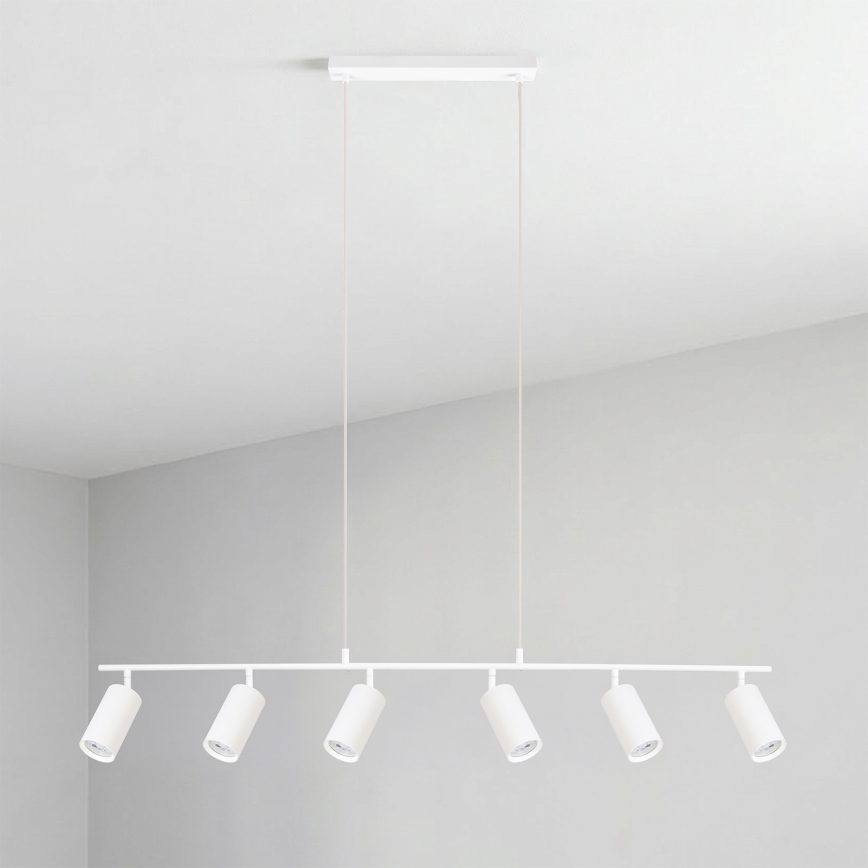 Brilagi - Hanglamp aan kabel SELE 6xGU10/30W/230V wit