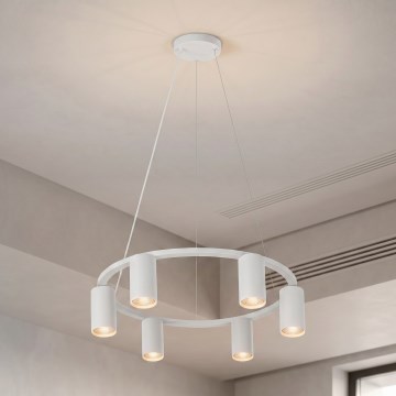 Brilagi - Hanglamp aan kabel SELE 6xGU10/30W/230V wit