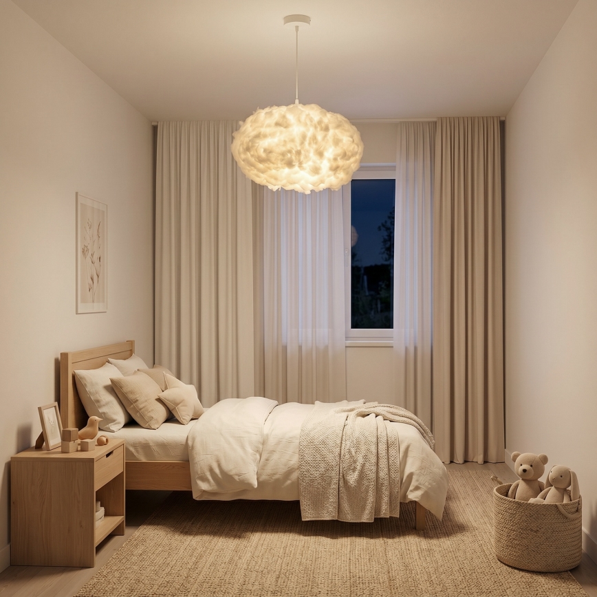 Brilagi - Hanglamp aan kabel SOLEAIR 2xE27/40W/230V Ø 60 cm wit