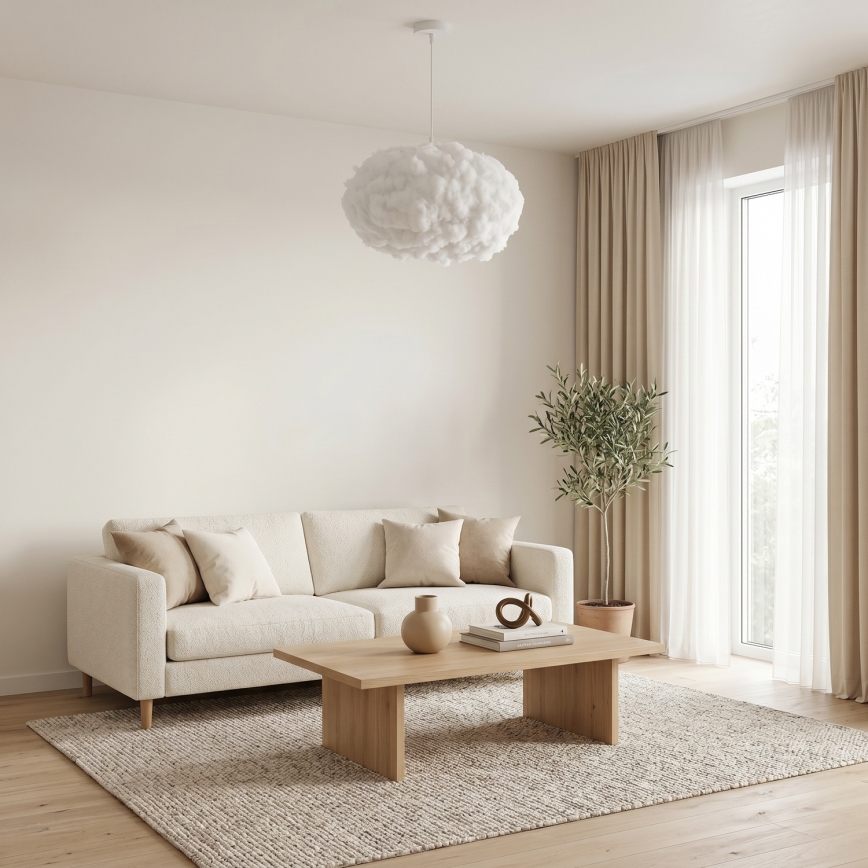 Brilagi - Hanglamp aan kabel SOLEAIR 2xE27/40W/230V Ø 60 cm wit