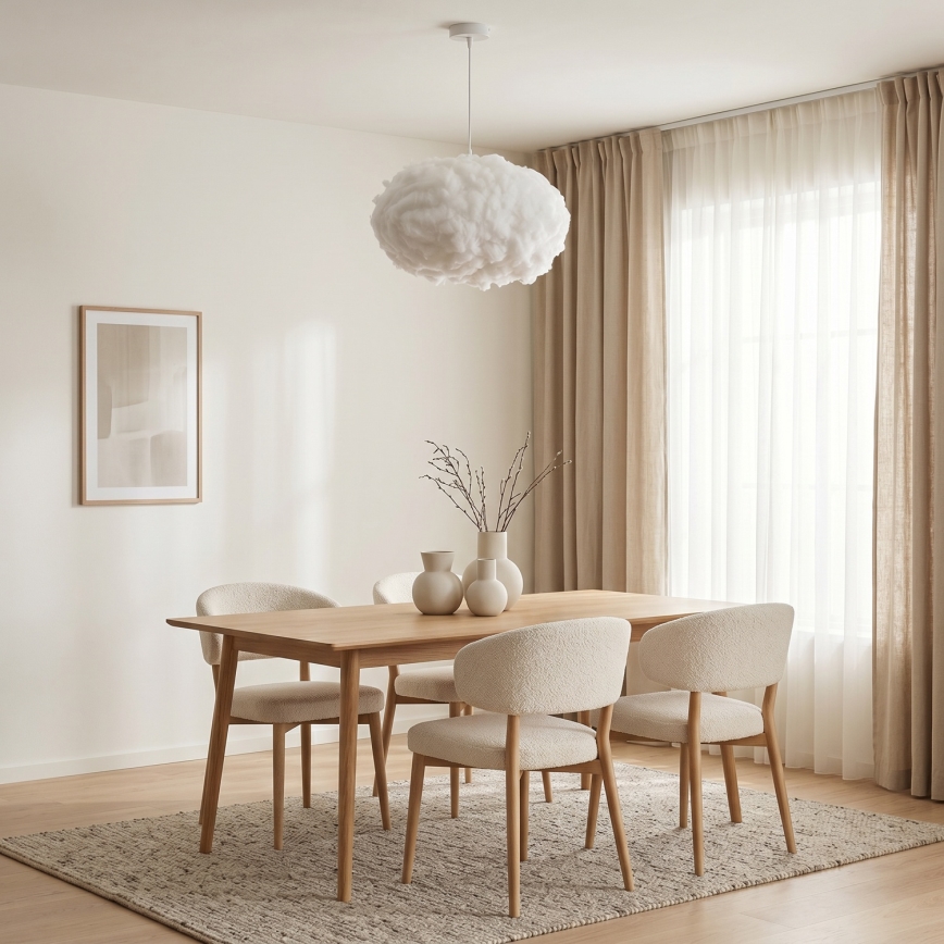 Brilagi - Hanglamp aan kabel SOLEAIR 2xE27/40W/230V Ø 60 cm wit