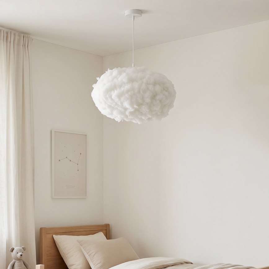 Brilagi - Hanglamp aan kabel SOLEAIR 2xE27/40W/230V Ø 60 cm wit