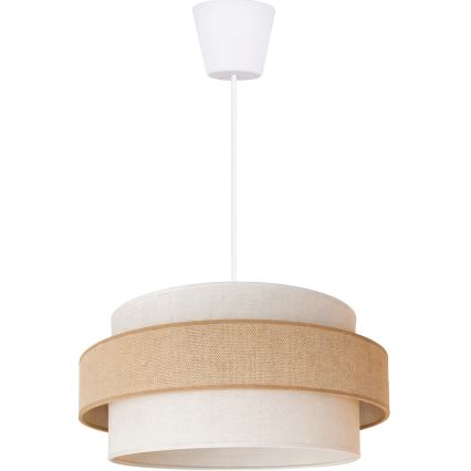 Brilagi - Hanglamp aan kabel SPACE 1xE27/60W/230V Ø 40 cm beige/crème