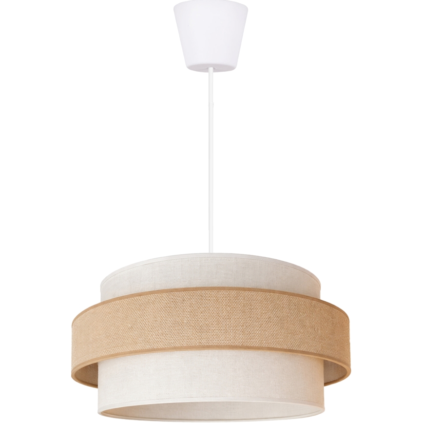 Brilagi - Hanglamp aan kabel SPACE 1xE27/60W/230V Ø 40 cm beige/crème