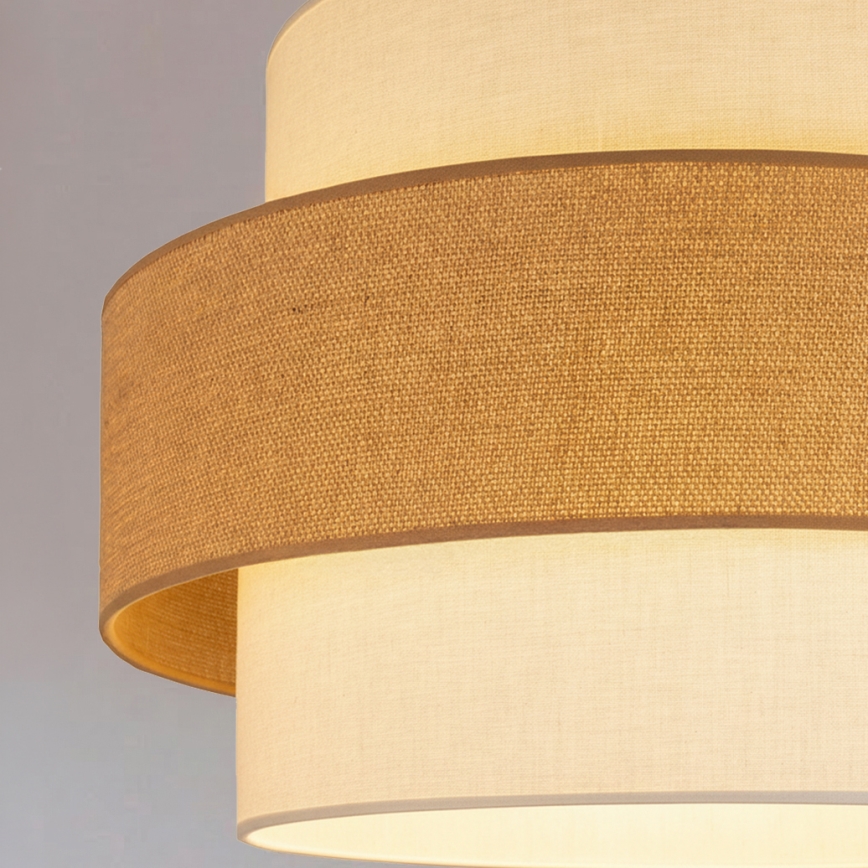 Brilagi - Hanglamp aan kabel SPACE 1xE27/60W/230V Ø 40 cm beige/crème