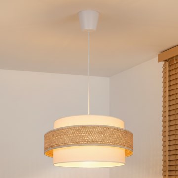 Brilagi - Hanglamp aan kabel SPACE 1xE27/60W/230V Ø 40 cm beige/crème
