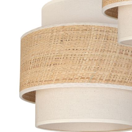 Brilagi - Hanglamp aan kabel SPACE 3xE27/60W/230V Ø 40 cm beige/crème