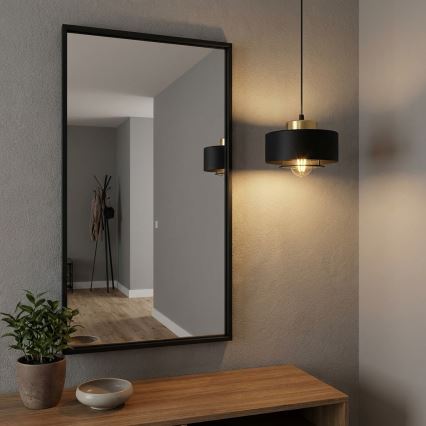 Brilagi - Hanglamp aan kabel SPRING 1xE27/60W/230V Ø 20 cm zwart/goud