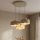 Brilagi - Hanglamp aan kabel SPRING 3xE27/60W/230V beige/goud