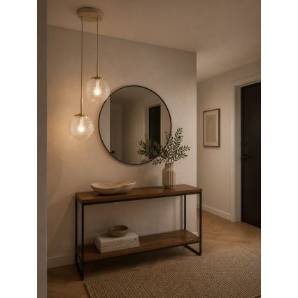 Brilagi - Hanglamp aan kabel STELLA 2xE27/60W/230V beige/goud