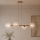 Brilagi - Hanglamp aan kabel STELLA 4xE27/60W/230V beige/goudkleurig