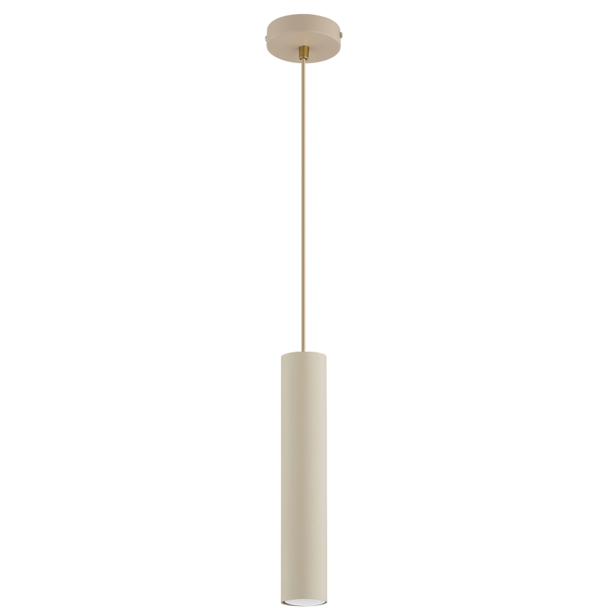 Brilagi - Hanglamp aan kabel TUBE 1xGU10/15W/230V beige/goud