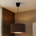 Brilagi - Hanglamp aan kabel VELVET 1xE27/60W/230V Ø 40 cm bruin/goud