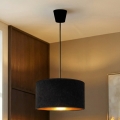 Brilagi - Hanglamp aan kabel VELVET 1xE27/60W/230V Ø 40 cm zwart/goud
