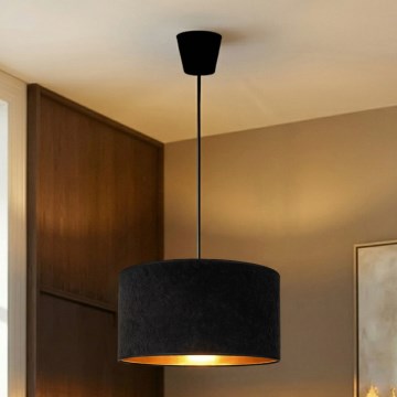 Brilagi - Hanglamp aan kabel VELVET 1xE27/60W/230V Ø 40 cm zwart/goud