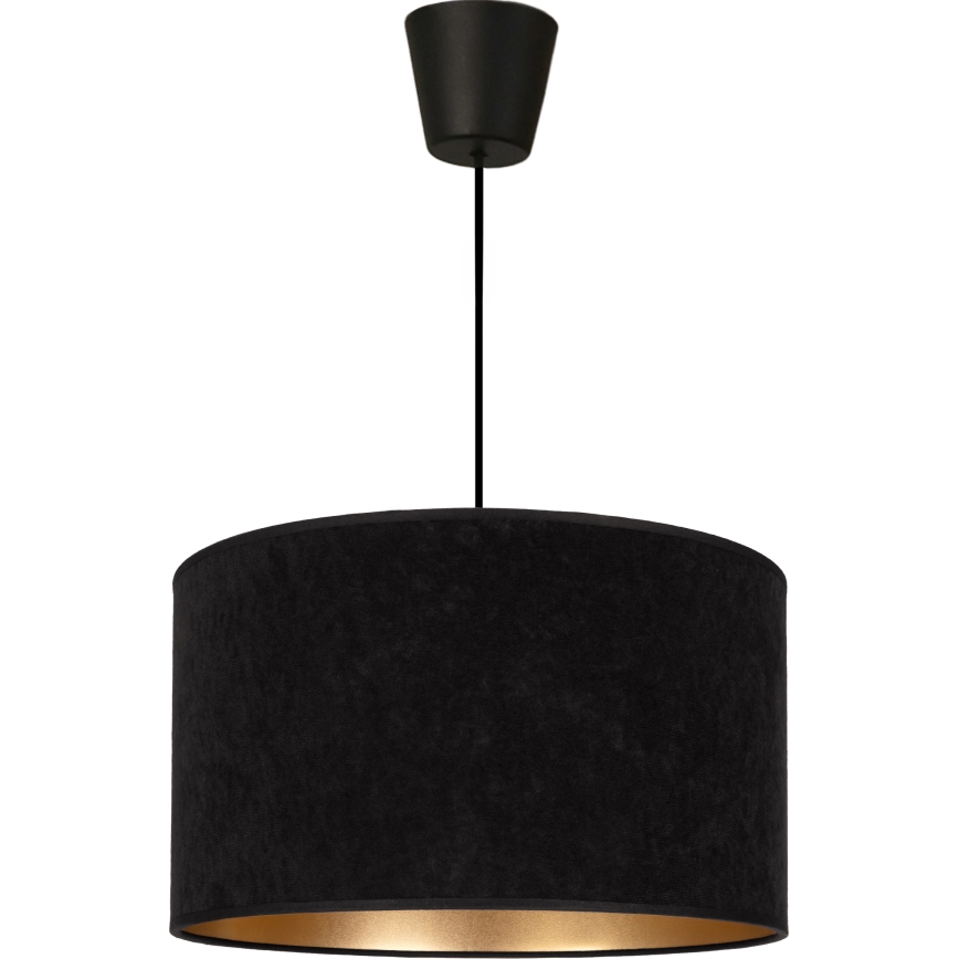 Brilagi - Hanglamp aan kabel VELVET 1xE27/60W/230V Ø 40 cm zwart/goud