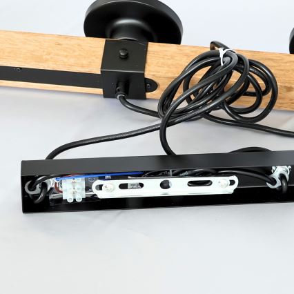 Brilagi - Hanglamp aan kabel VISTA 4xE27/60W/230V eiken