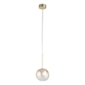 Brilagi - Hanglamp aan kabel VULCANO 1xG9/8W/230V goud/rookbeige