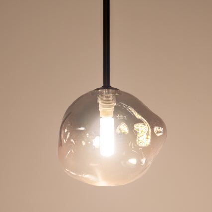 BRILAGI - Hanglamp aan kabel VULCANO 1xG9/8W/230V Ø 15 cm zwart/gerookt zwart