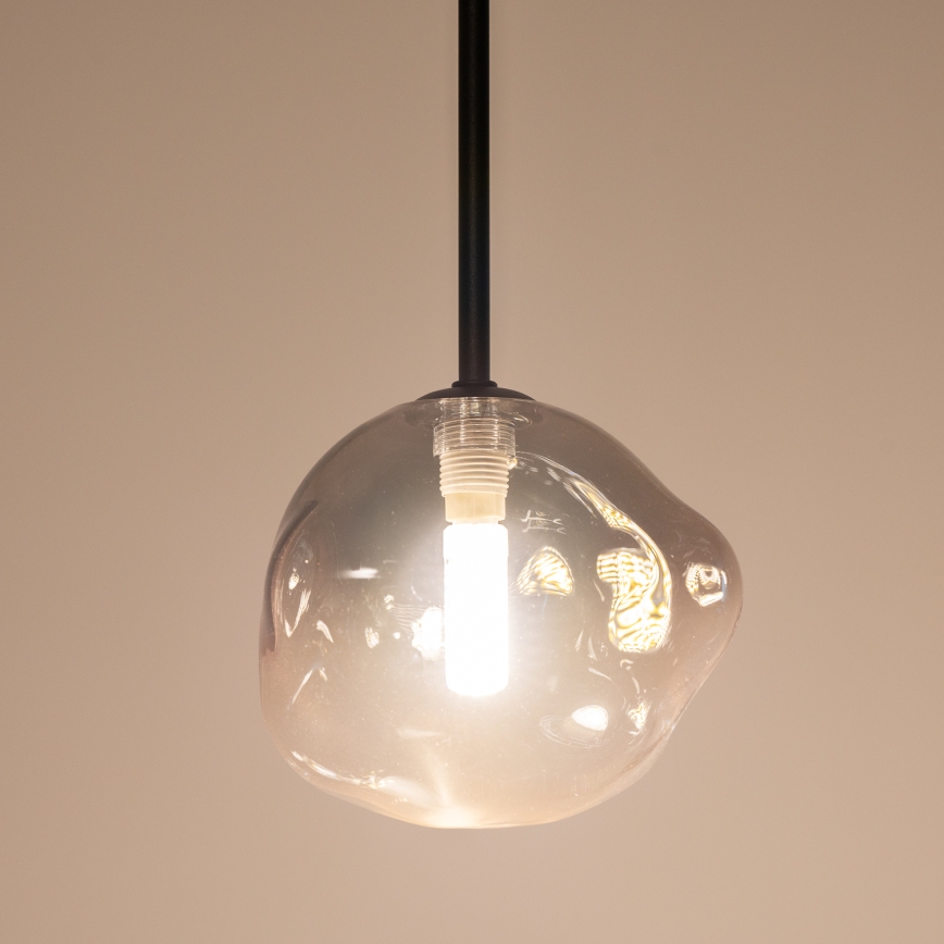 BRILAGI - Hanglamp aan kabel VULCANO 1xG9/8W/230V Ø 15 cm zwart/gerookt zwart
