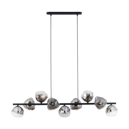 Brilagi - Hanglamp aan kabel VULCANO 9xG9/8W/230V zwart/rookzwart