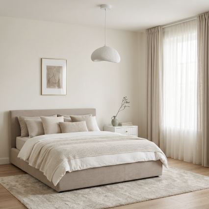 Brilagi - Hanglamp aan kabel WABI SABI 1xE27/40W/230V Ø 35 cm wit