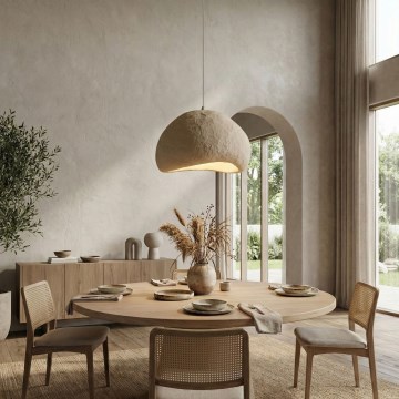 Brilagi - Hanglamp aan kabel WABI SABI 1xE27/40W/230V Ø 50 cm beige