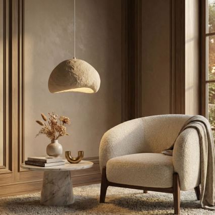 Brilagi - Hanglamp aan kabel WABI SABI 1xE27/40W/230V Ø 50 cm beige