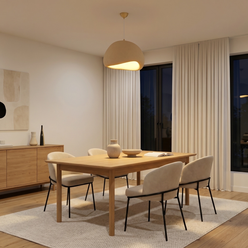 Brilagi - Hanglamp aan kabel WABI SABI 1xE27/40W/230V Ø 50 cm beige